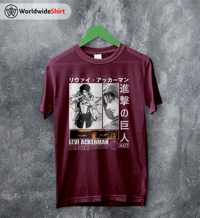 Levi Ackerman AOT Shirt Attack On Titan Shirt Shingeki no Kyojin T-Shirt