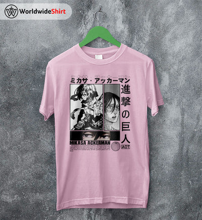 Mikasa Ackerman AOT Shirt Attack On Titan Shirt Shingeki no Kyojin T-Shirt