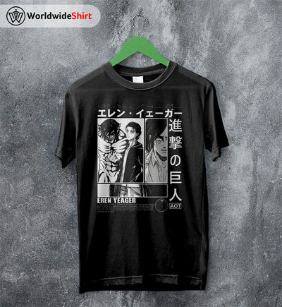 Eren Yeager AOT Shirt Attack On Titan Shirt Shingeki no Kyojin T-Shirt