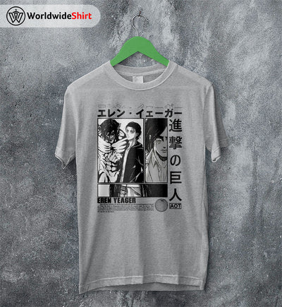 Eren Yeager AOT Shirt Attack On Titan Shirt Shingeki no Kyojin T-Shirt