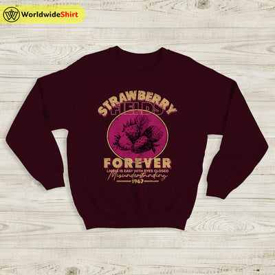 The Beatles Strawberry Fields Forever Sweatshirt The Beatles Shirt Rock Band Shirt