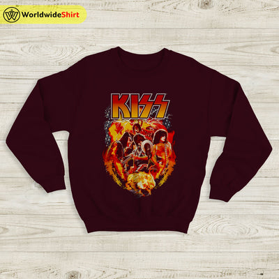 Vintage Kiss Band Poster 90's Sweatshirt Kiss Band Shirt Music Shirt