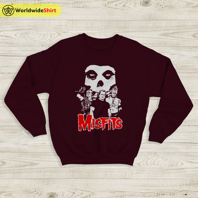 Misfits 1980 Tour Sweatshirt Misfits Shirt Music Shirt Classic Rock Shirt