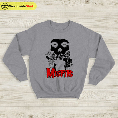 Misfits 1980 Tour Sweatshirt Misfits Shirt Music Shirt Classic Rock Shirt