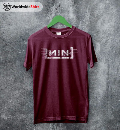 Nine Inch Nails 1990 Logo T-Shirt Nine Inch Nails Shirt Rocker Shirt