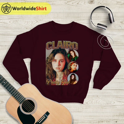 Clairo Vintage 90's Sweatshirt Clairo Shirt Music Shirt - WorldWideShirt