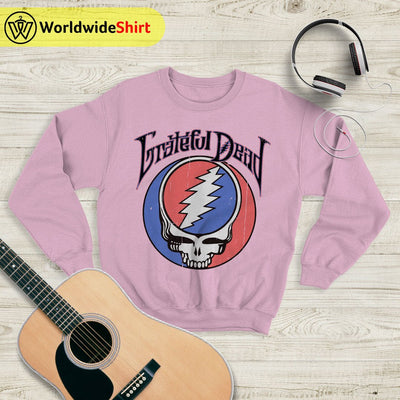 Grateful Dead Vintage 90's Logo Sweatshirt Grateful Dead Shirt Rock Band - WorldWideShirt