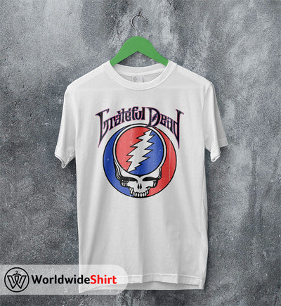 Grateful Dead Vintage 90's Logo T-shirt Grateful Dead Shirt Rock Band - WorldWideShirt