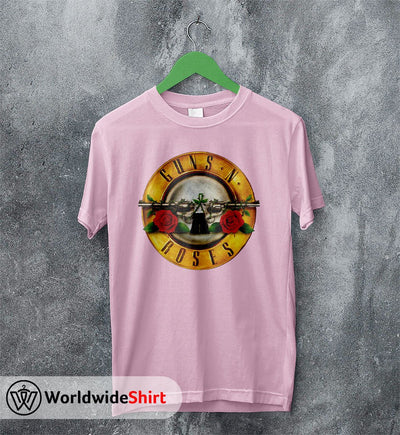 Guns N Roses Vintage Logo T-Shirt Guns N Roses Shirt Rock Band - WorldWideShirt