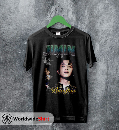 Jimin Vintage 90's Shirt Bangtan Boys T-Shirt K-pop BTS Tee - WorldWideShirt