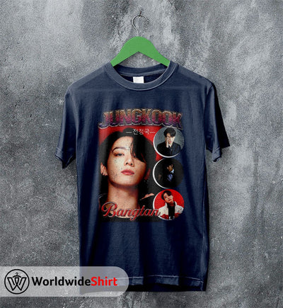 Jung Kook Vintage 90's Shirt Bangtan Boys T-Shirt K-pop BTS Tee - WorldWideShirt