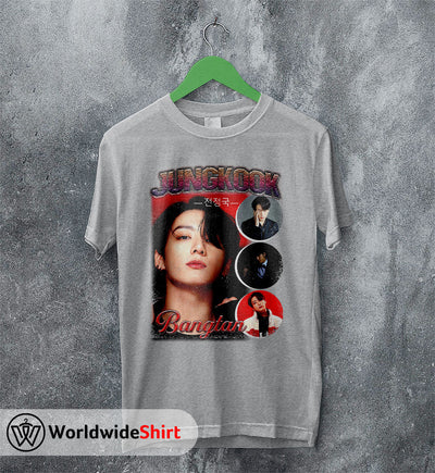 Jung Kook Vintage 90's Shirt Bangtan Boys T-Shirt K-pop BTS Tee - WorldWideShirt