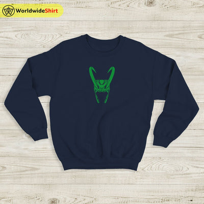 Loki Helmet Logo Sweatshirt Loki Shirt The Avengers Shirt - WorldWideShirt