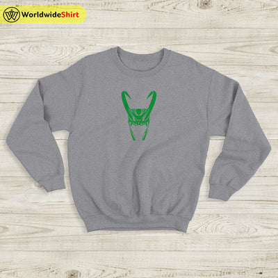 Loki Helmet Logo Sweatshirt Loki Shirt The Avengers Shirt - WorldWideShirt