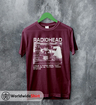 Radiohead Ice Caps Melting T-Shirt Radiohead Shirt Rock band Shirt - WorldWideShirt