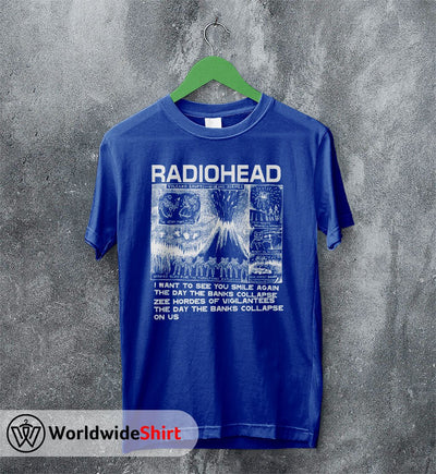 Radiohead Volcano Erupts T-Shirt Radiohead Shirt Rock band Shirt - WorldWideShirt