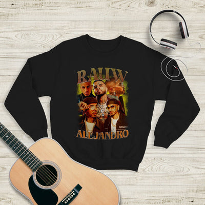 Rauw Alejandro Vintage 90s Sweatshirt Rauw Alejandro Shirt Music Shirt - WorldWideShirt