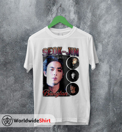 Seok Jin Vintage 90's Shirt Bangtan Boys T-Shirt K-pop BTS Tee - WorldWideShirt