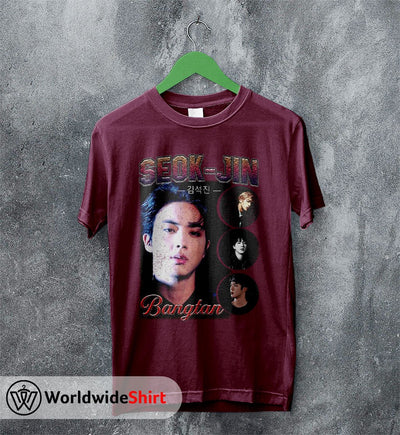 Seok Jin Vintage 90's Shirt Bangtan Boys T-Shirt K-pop BTS Tee - WorldWideShirt
