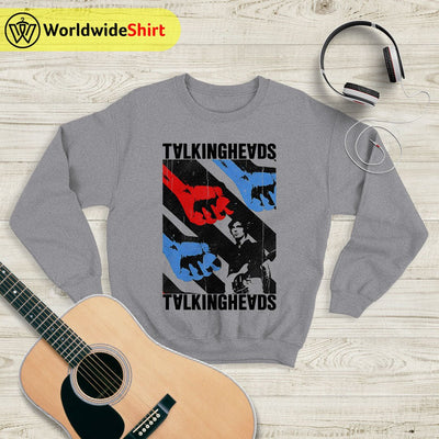 Talking Heads Vintage Poster Sweatshirt Talking Heads Shirt Music Shirt - WorldWideShirt