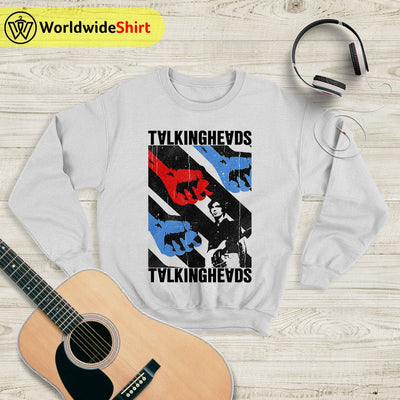 Talking Heads Vintage Poster Sweatshirt Talking Heads Shirt Music Shirt - WorldWideShirt