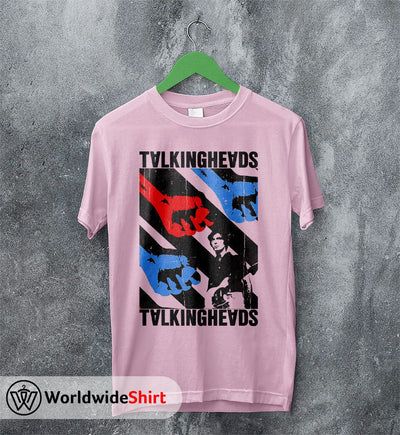 Talking Heads Vintage Poster T shirt Talking Heads Shirt Music Shirt - WorldWideShirt