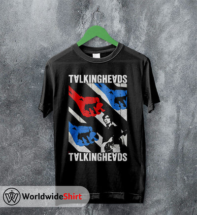 Talking Heads Vintage Poster T shirt Talking Heads Shirt Music Shirt - WorldWideShirt