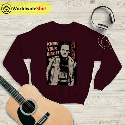 The Clash Know Your Rights Vintage Sweatshirt The Clash Shirt Band Shirt - WorldWideShirt