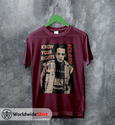 The Clash Know Your Rights Vintage T-Shirt The Clash Shirt Band Shirt - WorldWideShirt