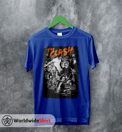 The Clash Vintage Tour 90's T-Shirt The Clash Shirt Band Shirt - WorldWideShirt