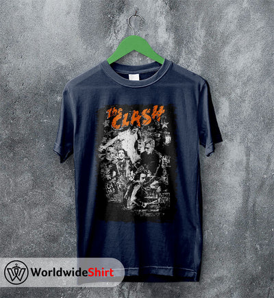 The Clash Vintage Tour 90's T-Shirt The Clash Shirt Band Shirt - WorldWideShirt