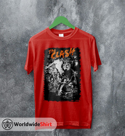 The Clash Vintage Tour 90's T-Shirt The Clash Shirt Band Shirt - WorldWideShirt