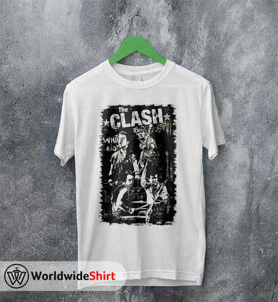 The Clash White Riot Vintage T-Shirt The Clash Shirt Band Shirt - WorldWideShirt