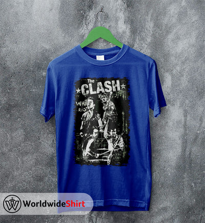 The Clash White Riot Vintage T-Shirt The Clash Shirt Band Shirt - WorldWideShirt