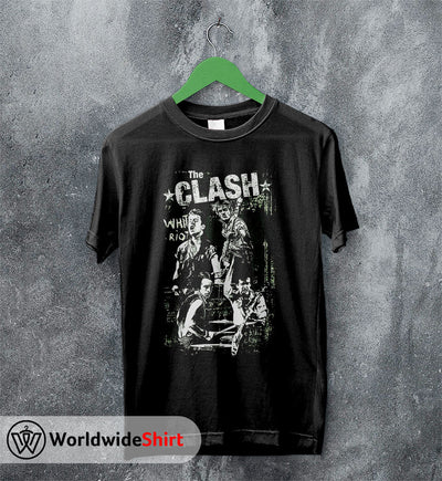 The Clash White Riot Vintage T-Shirt The Clash Shirt Band Shirt - WorldWideShirt