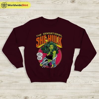 The Sensational She Hulk Sweatshirt She Hulk Shirt The Avengers Shirt - WorldWideShirt