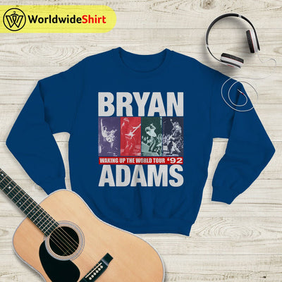 Waking Up The World Tour '92 Sweatshirt Bryan Adams Shirt Music Shirt - WorldWideShirt