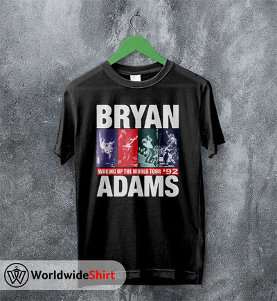 Waking Up The World Tour '92 T-Shirt Bryan Adams Shirt Music Shirt - WorldWideShirt