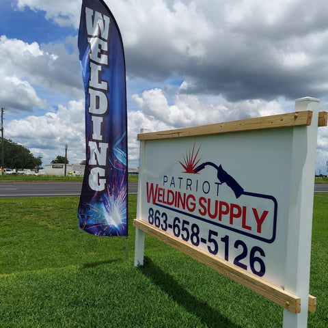 Outside Banner and Sign - Patriot Welding Supply, LLC