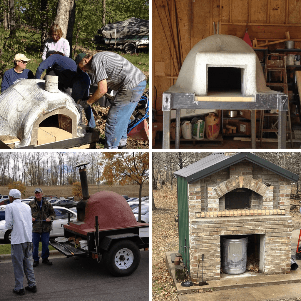 Home-made pizza ovens