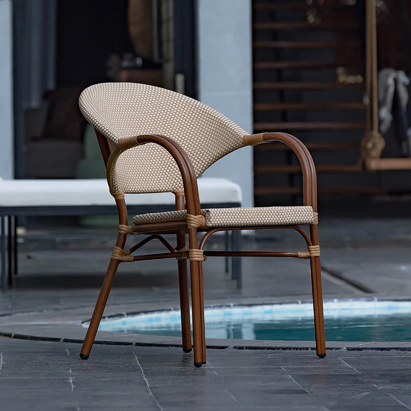 White modern dining chair