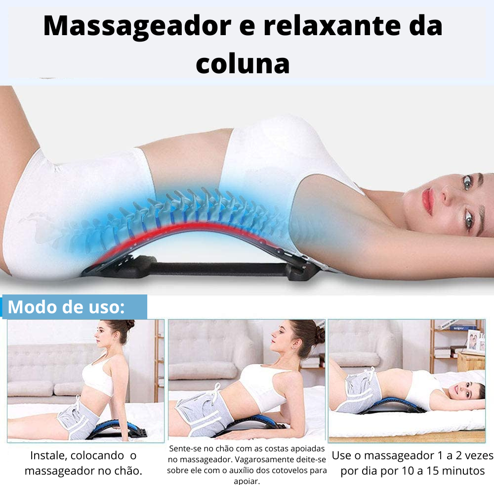 Prancha Ortopédica Apoio Massageador De Relaxamento P/ Alívio Da