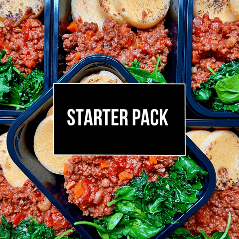 Colourful picture of meal prep showing a meal bundle package