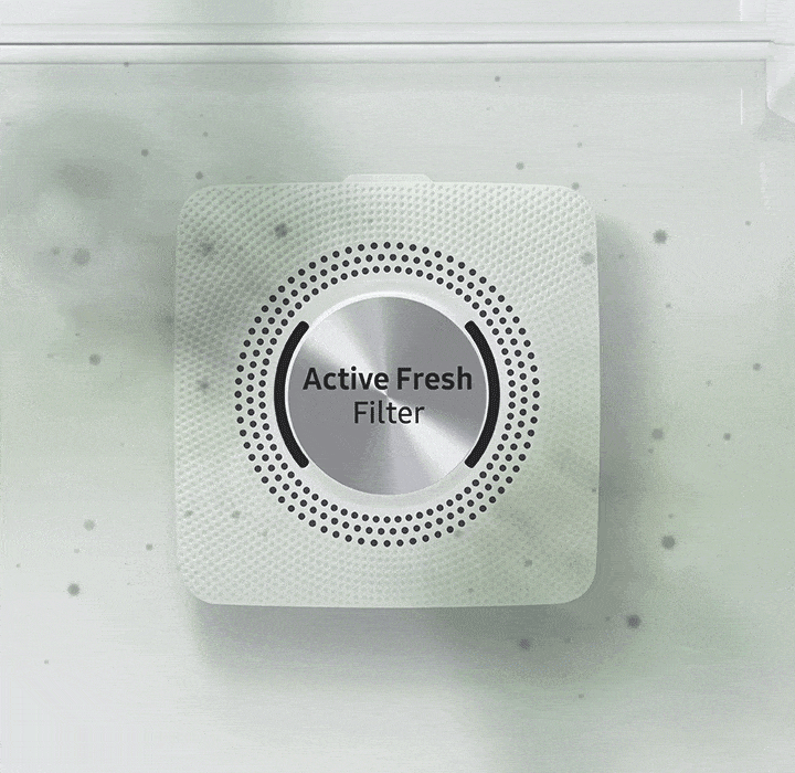 built-in Active Fresh Filter eliminates bac and keep the inside air fresh and purified.