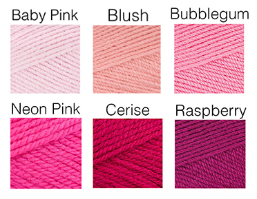 Pink Yarn Shades