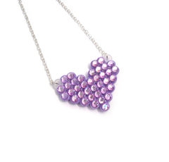 Mini Pixel Heart Necklace
