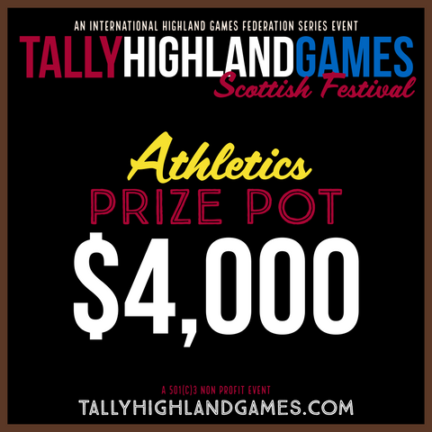 Tally Highland Games Athletics Prize Pot