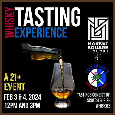 Tally Highland Games Whisky Tasting Experience with hosts Market Square
