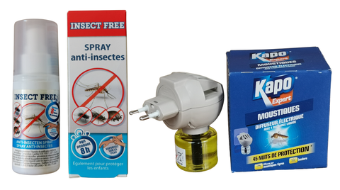Kit pour une protection anti moustiques jour et nuit