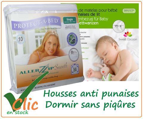 Housses anti punaises de lit